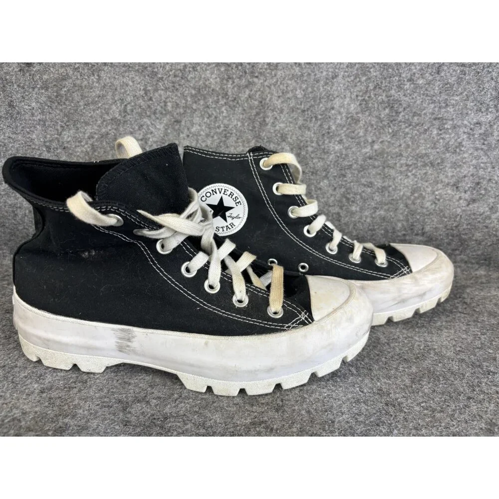 Converse‎ Chuck Taylor All Star Lugged Shoes Womens Size 8 Womens 11 Black Hi - Picture 3 of 7